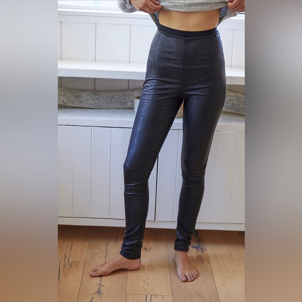 FREE PEOPLE Vegan Snake Leggings